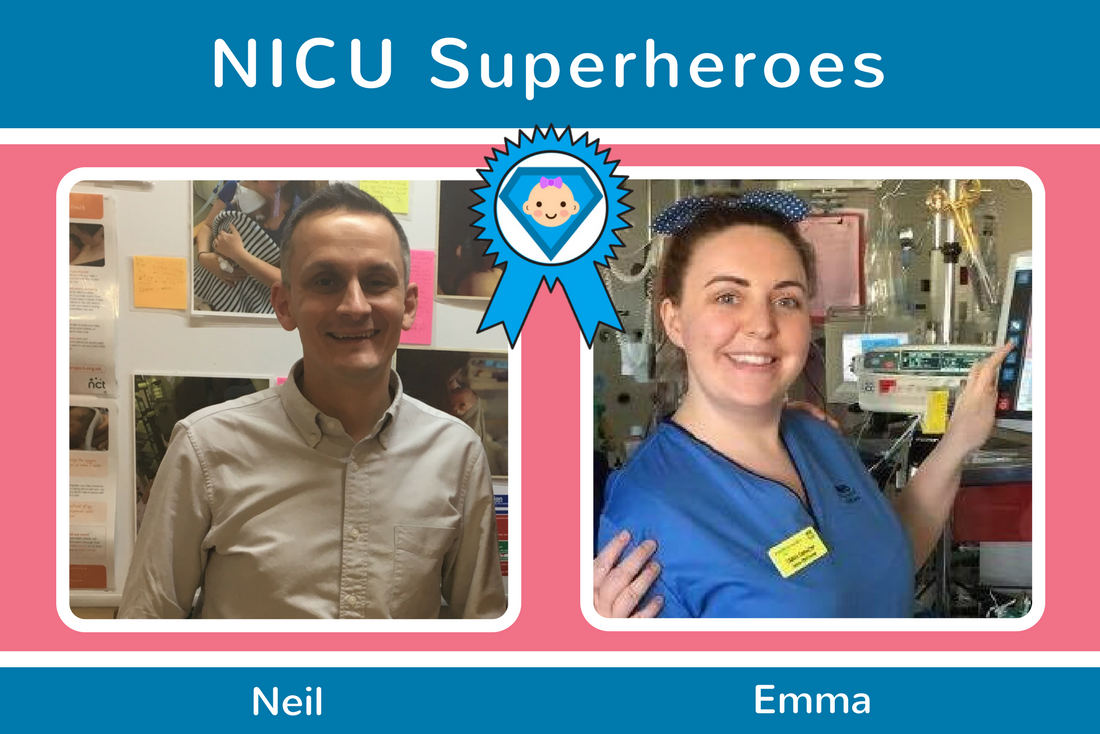 Emma and Neil from RHC NNU Receive NICU Superhero Award