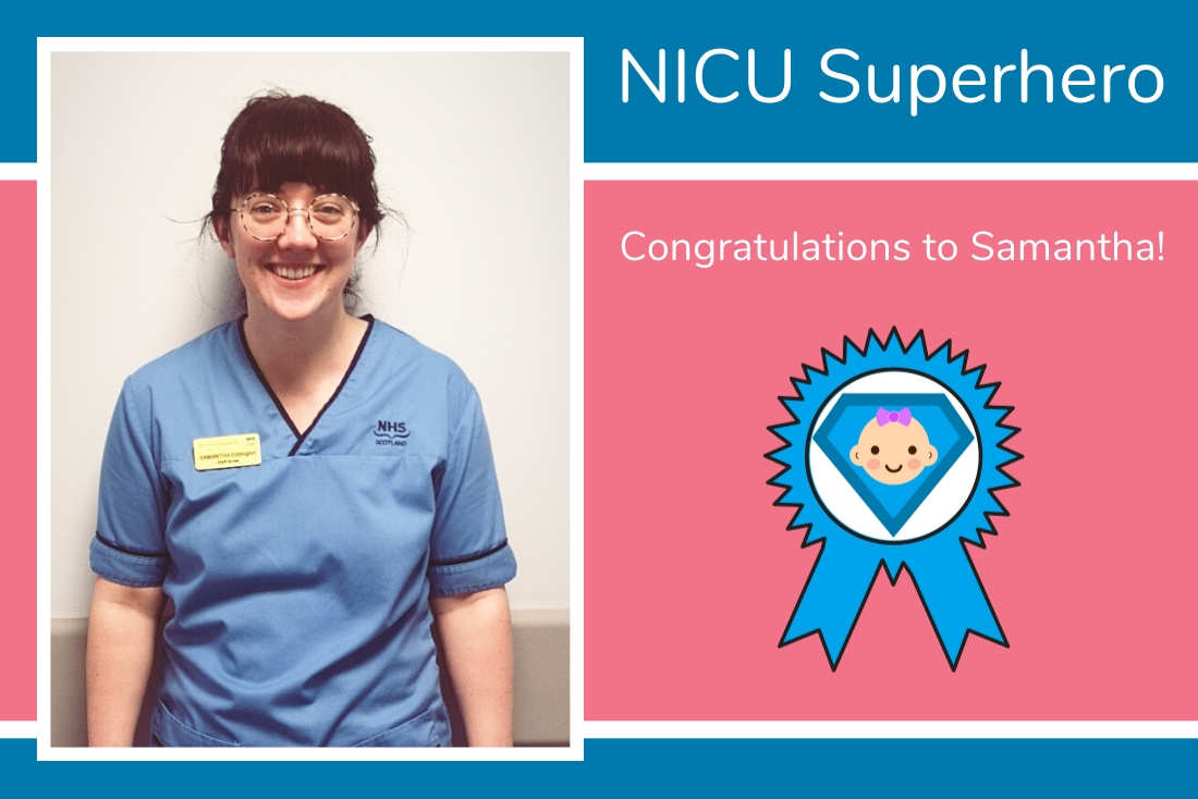 Samantha from PRM in Glasgow is Charlotte's NICU Superhero Samantha from PRM in Glasgow is Charlotte's NICU Superhero
