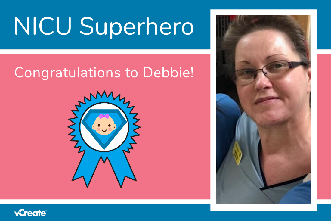 Debbie from the QEUH in Glasgow is Stephanie’s NICU Superhero