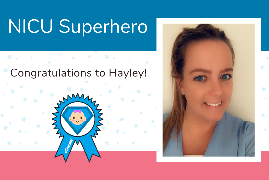 Hayley from James Cook University Hospital is today's NICU Superhero