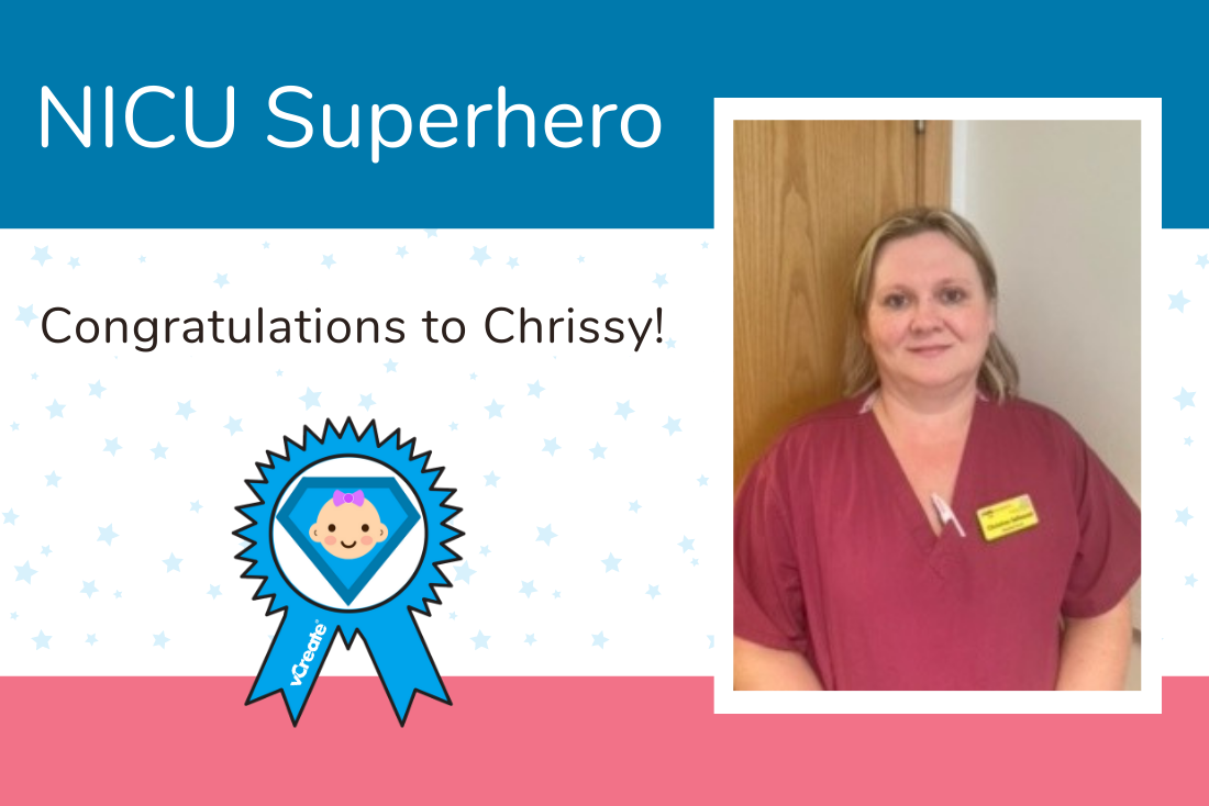 Chrissy from William Harvey Hospital is Millie’s NICU Superhero