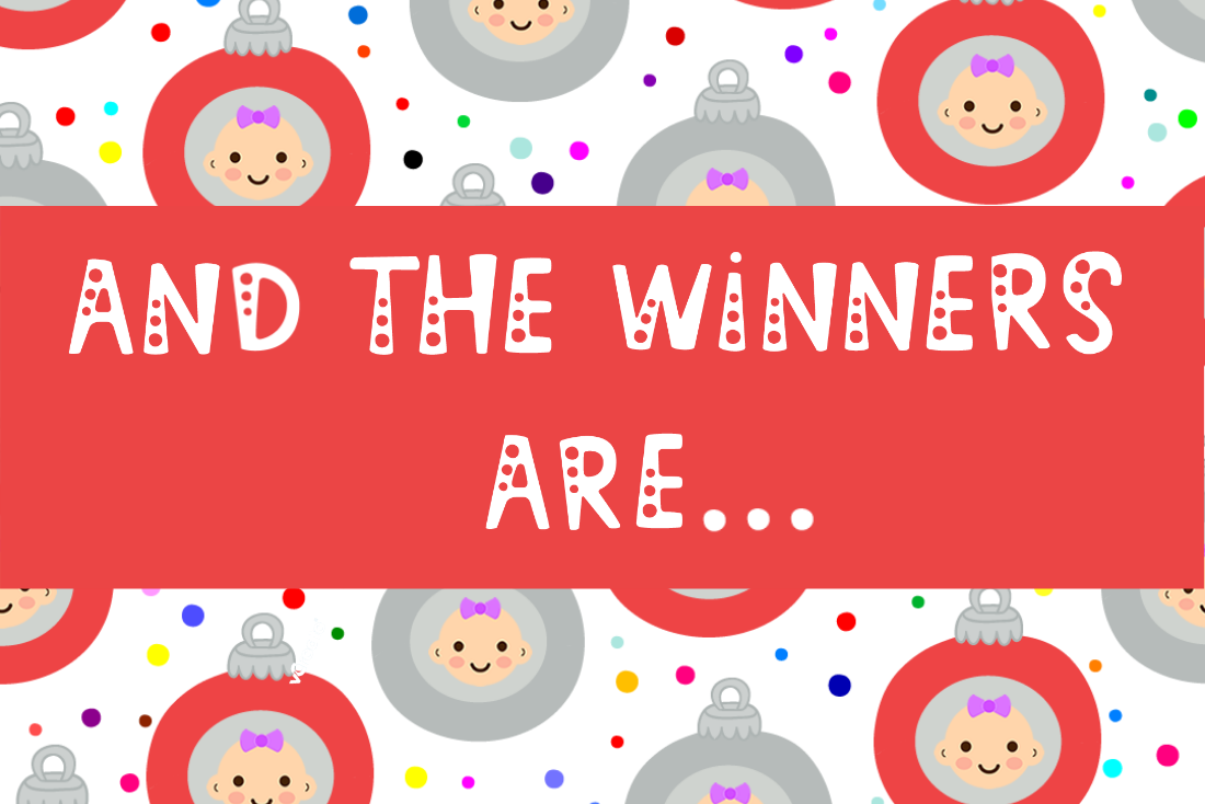 And the winners of our Rosie bauble giveaway are... And the winners of our Rosie bauble giveaway are...