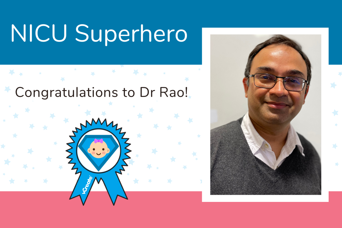 Dr Rao from Royal Stoke University Hospital is our NICU Superhero this week! Dr Rao from Royal Stoke University Hospital is our NICU Superhero this week!