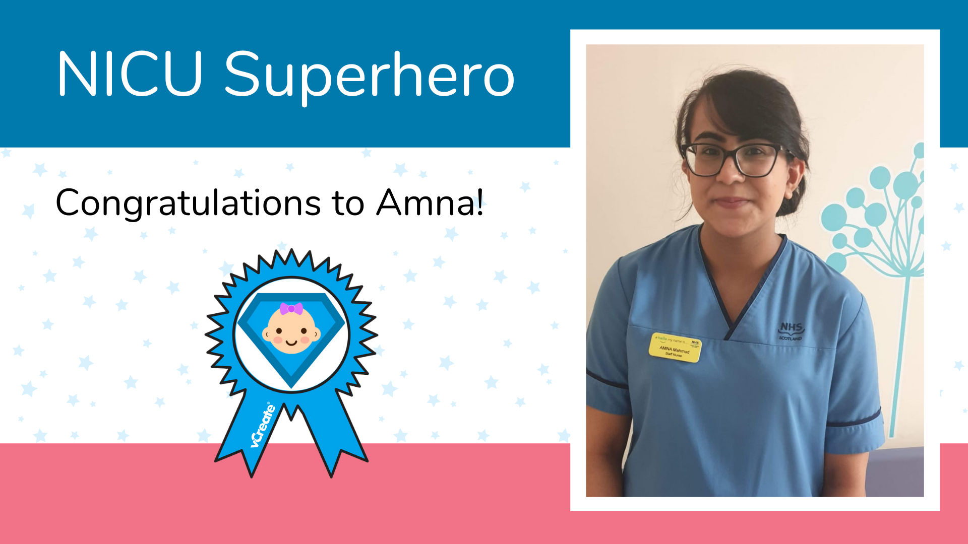 Amna from the Queen Elizabeth University Hospital in Glasgow is our NICU Superhero this week!