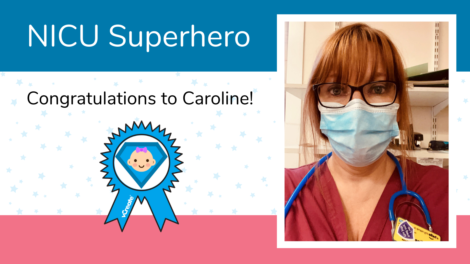 Caroline from the William Harvey Hospital is Phoebe's NICU Superhero!