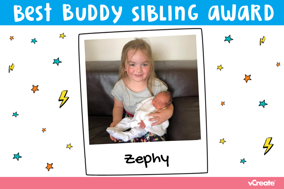 Our Best Buddy Sibling Award goes to...Zephy! Our Best Buddy Sibling Award goes to...Zephy!