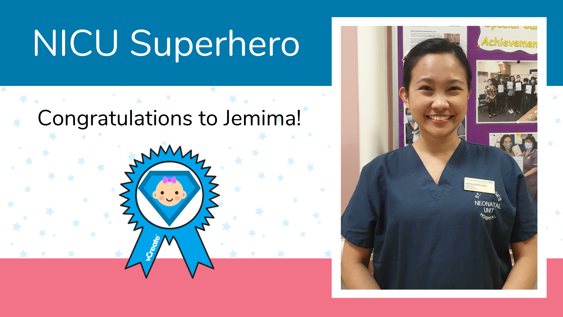 Our NICU Superhero this week is... Jemima from St George's Hospital in Tooting! Our NICU Superhero this week is... Jemima from St George's Hospital in Tooting!