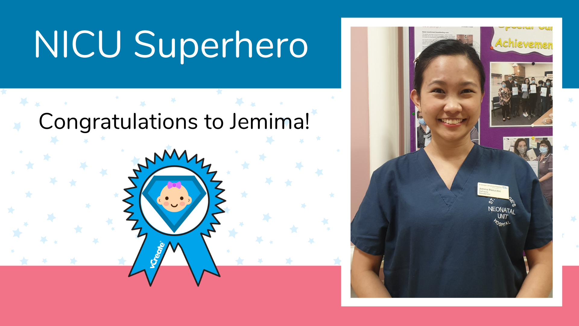 Our NICU Superhero this week is... Jemima from St George's Hospital in Tooting! 