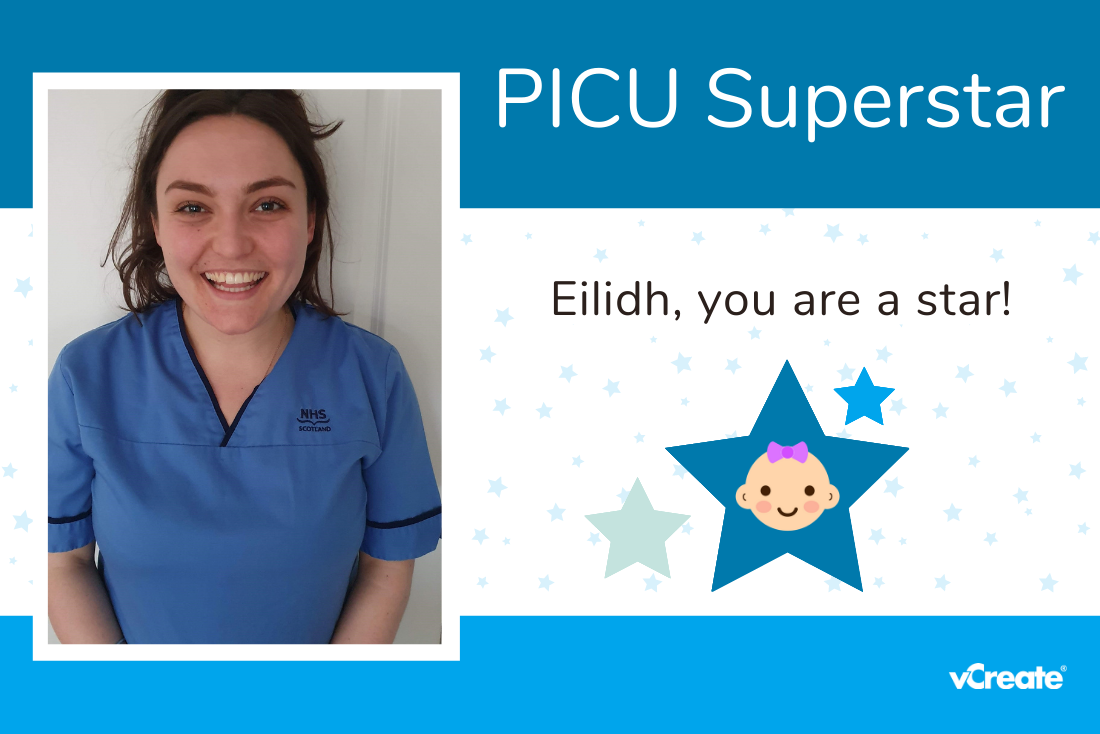 Eilidh from Glasgow's Royal Hospital for Children is crowned a PICU Superstar!