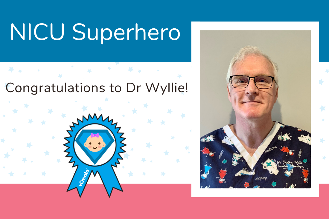 Dr. Wyllie from James Cook University Hospital is Carly's NICU Superhero!