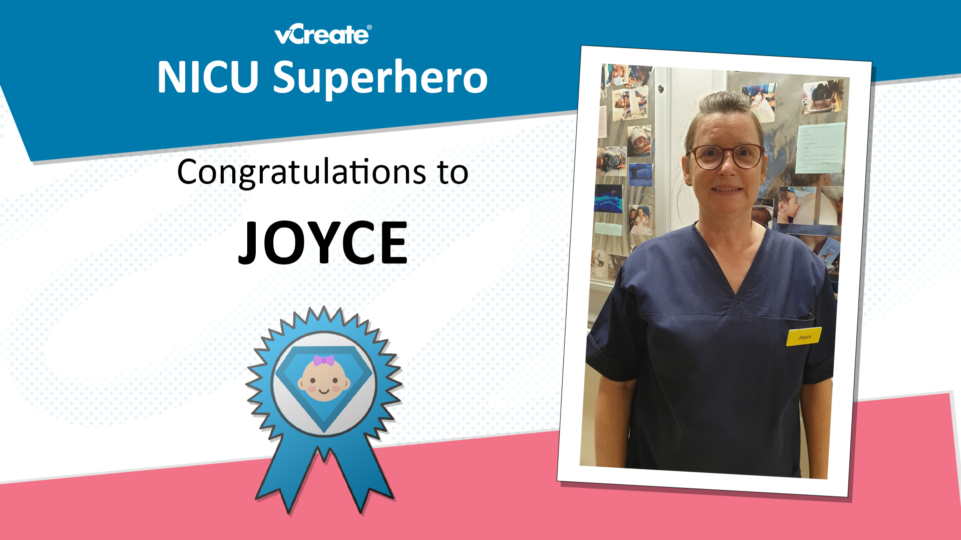 Joyce from Broomfield Hospital is Tayla's NICU Superhero! Joyce from Broomfield Hospital is Tayla's NICU Superhero!