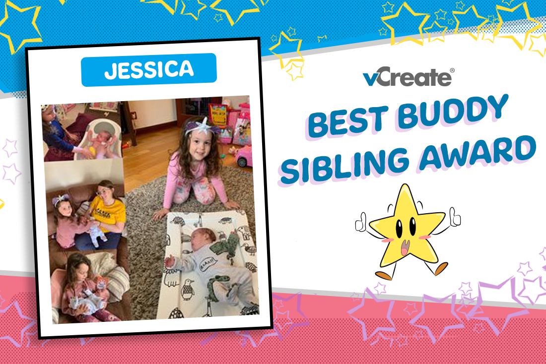 Our Best Buddy Sibling Award is back and our first super sibling is Jessica! Our Best Buddy Sibling Award is back and our first super sibling is Jessica!