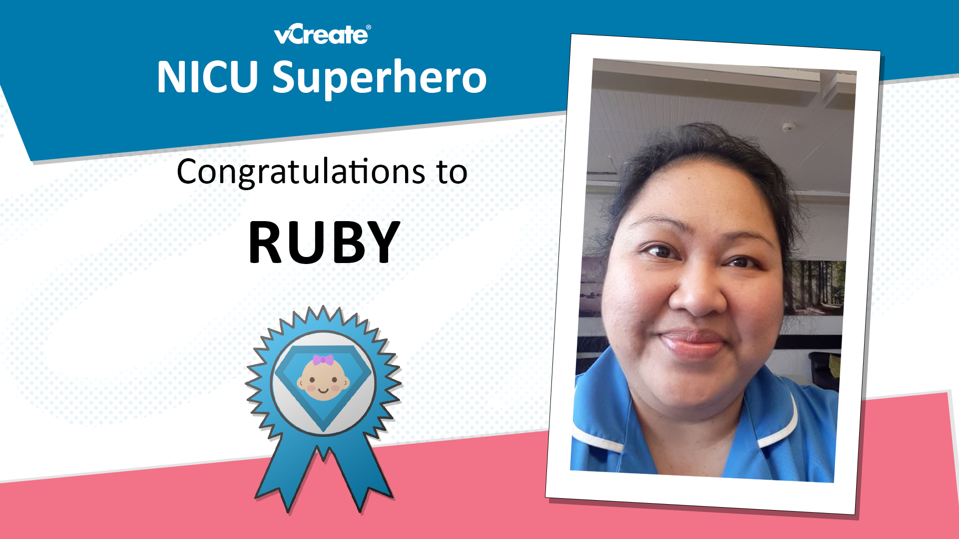 Ruby from St James's University Hospital in Leeds is Nicola and Liam's NICU Superhero!