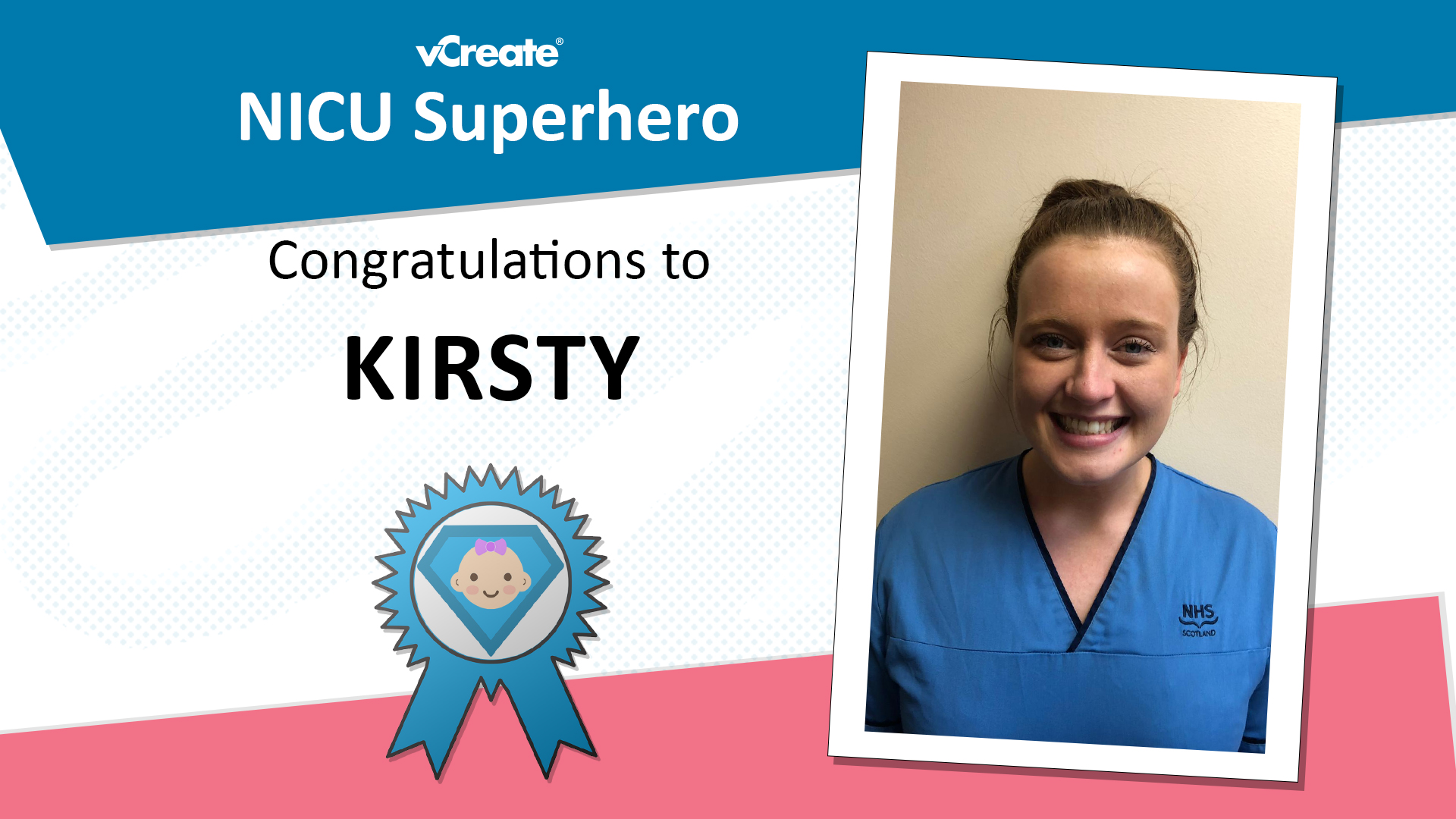 Kirsty from Aberdeen Maternity Hospital is crowned NICU Superhero!  