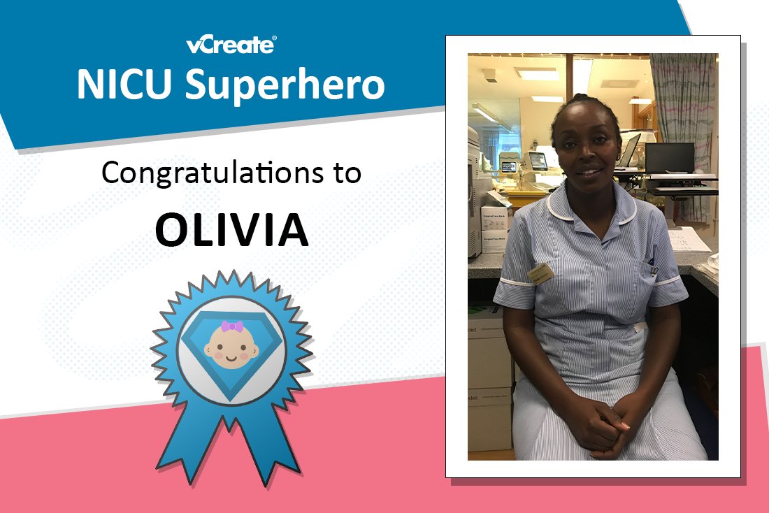 Olivia from Chesterfield Royal Hospital is crowned NICU Superhero this week!
