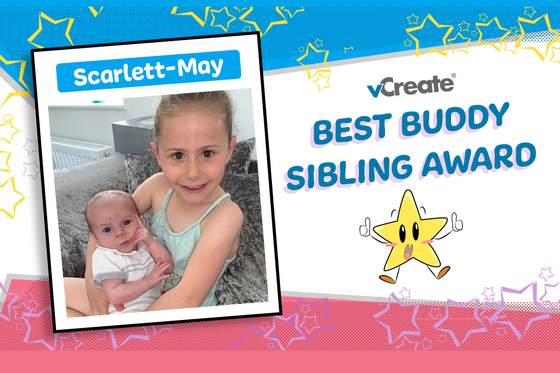 Scarlett-May, you are a super sibling! Scarlett-May, you are a super sibling!