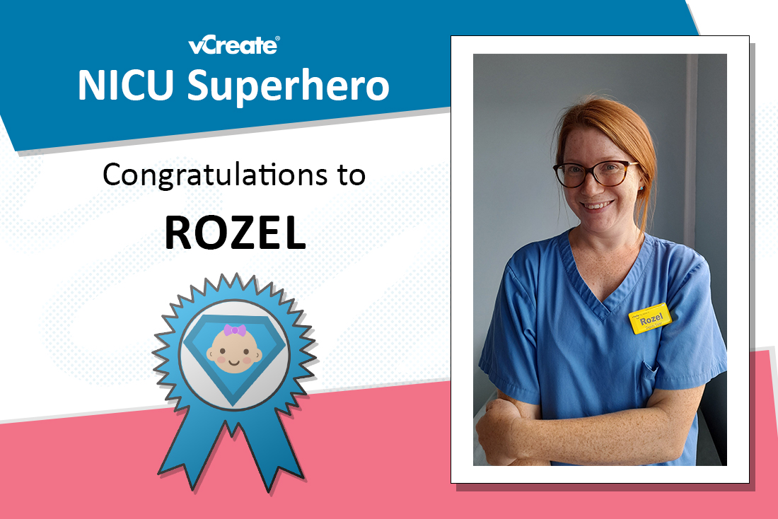 Rozel from St Peter's Hospital in Chertsey is a NICU Superhero!