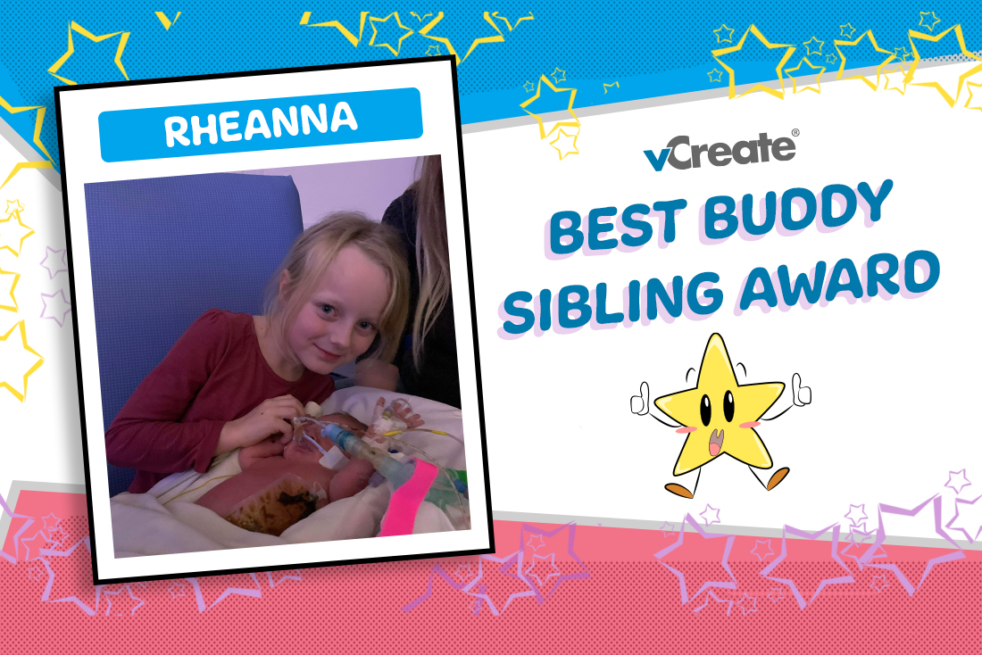 Rheanna is receiving our Best Buddy Sibling Award Today!