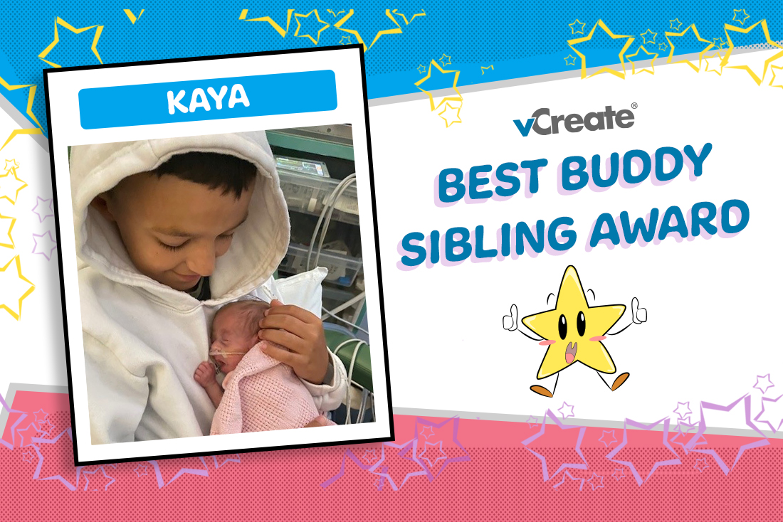 Our Best Buddy Sibling Award goes to Kaya this week!