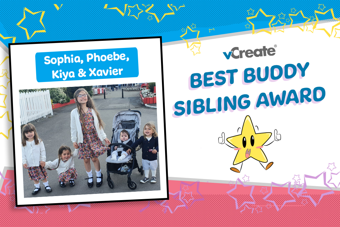 Sophia, Phoebe, Kiya and Xavier are super brothers and sisters! 