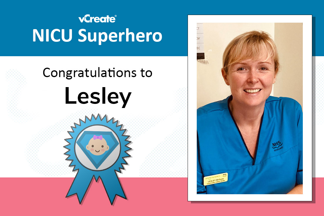 Lesley from Queen Elizabeth University Hospital in Glasgow is a NICU Superhero!