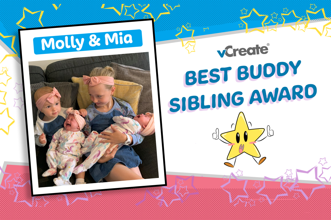 Julie, SCBU Coordinator from Jessop Wing, has nominated Molly and Mia for our sibling award!
