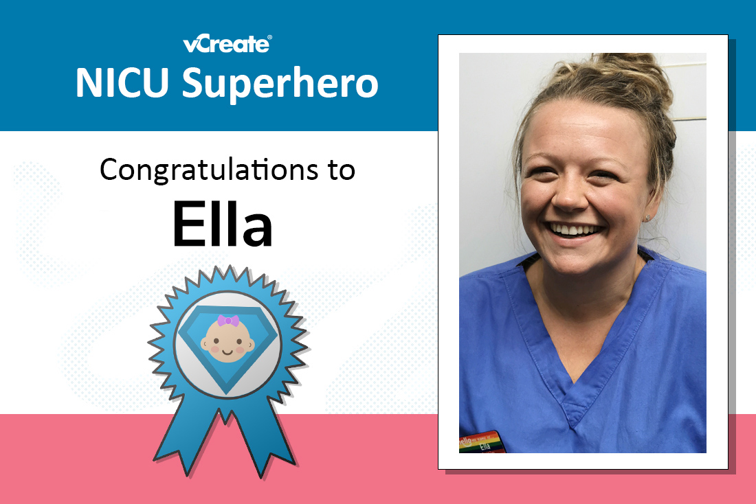 Ella from Trevor Mann Baby Unit in Brighton is a NICU Superhero! 