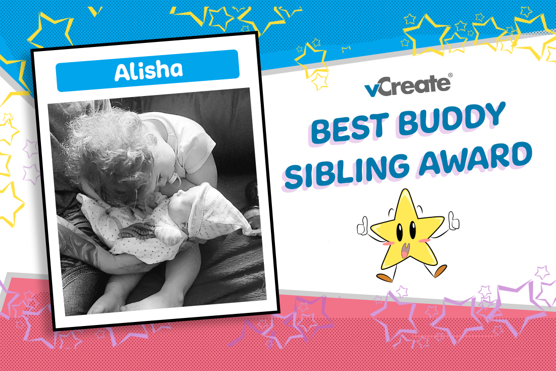 Amazing Alisha is receiving our Best Buddy Sibling Award this week! 