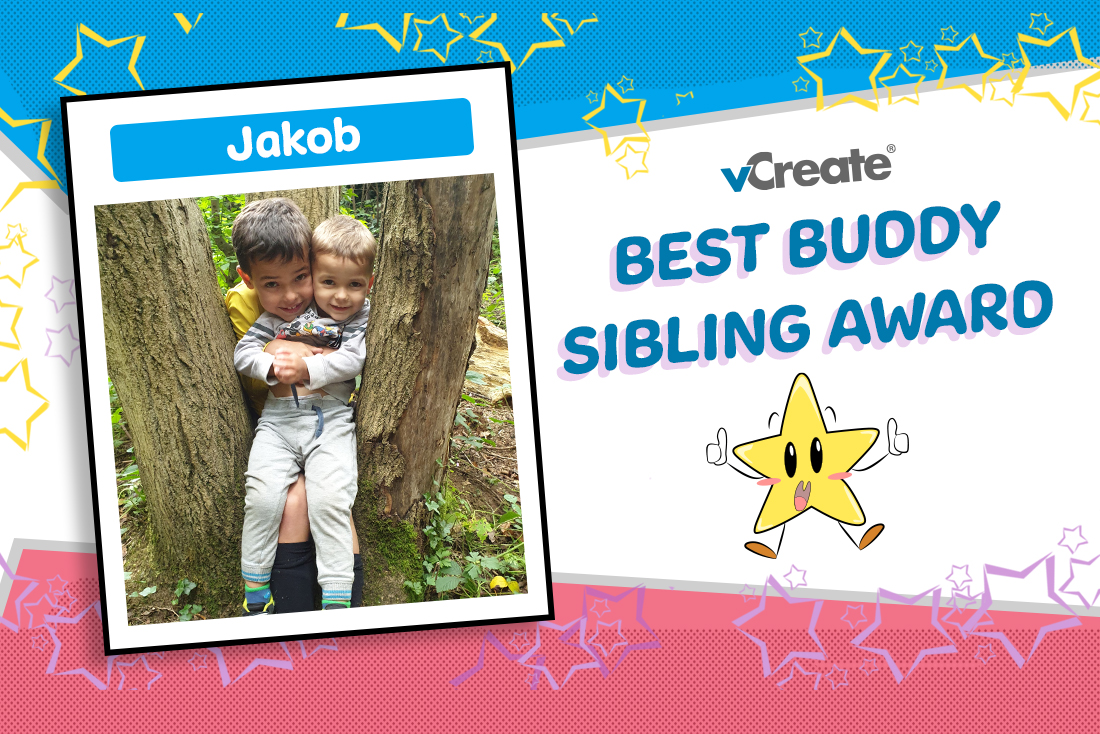 Jakob is the amazing big brother receiving our award! Jakob is the amazing big brother receiving our award!