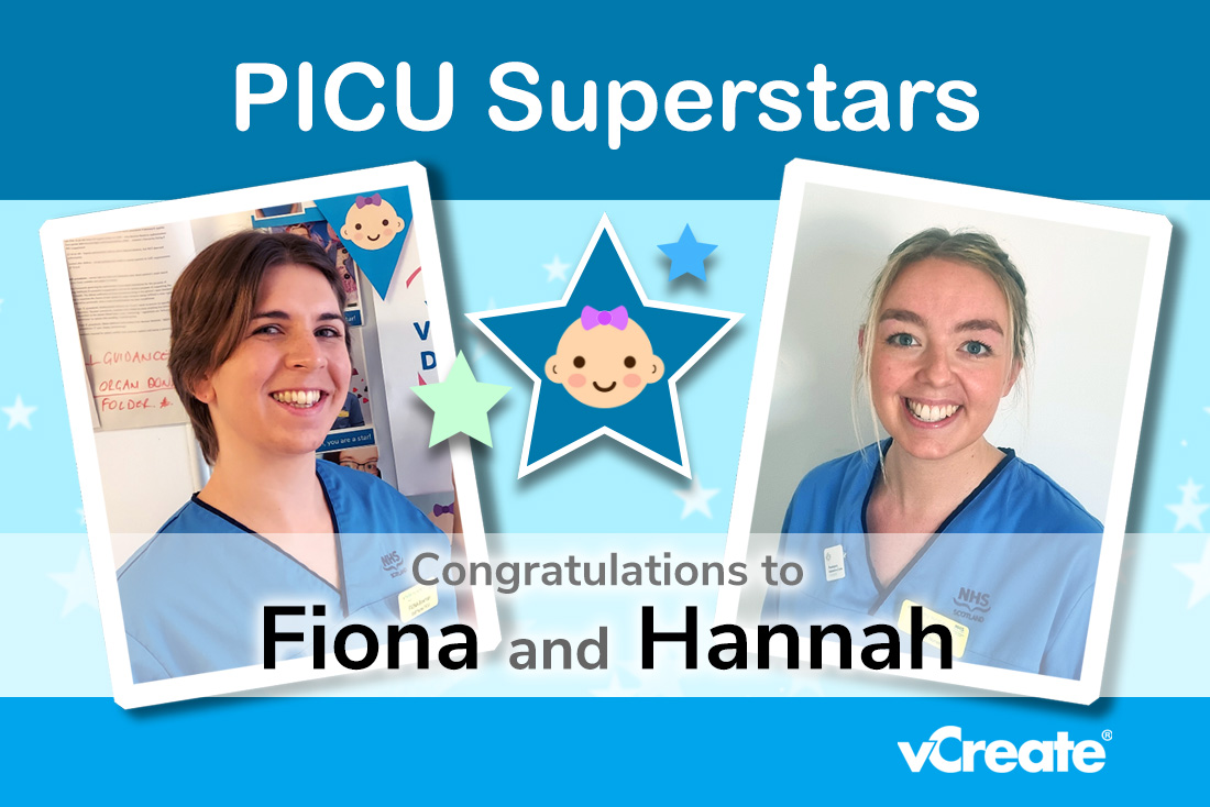 Hannah and Fiona from the Royal Hospital for Children in Glasgow are PICU Superstars!