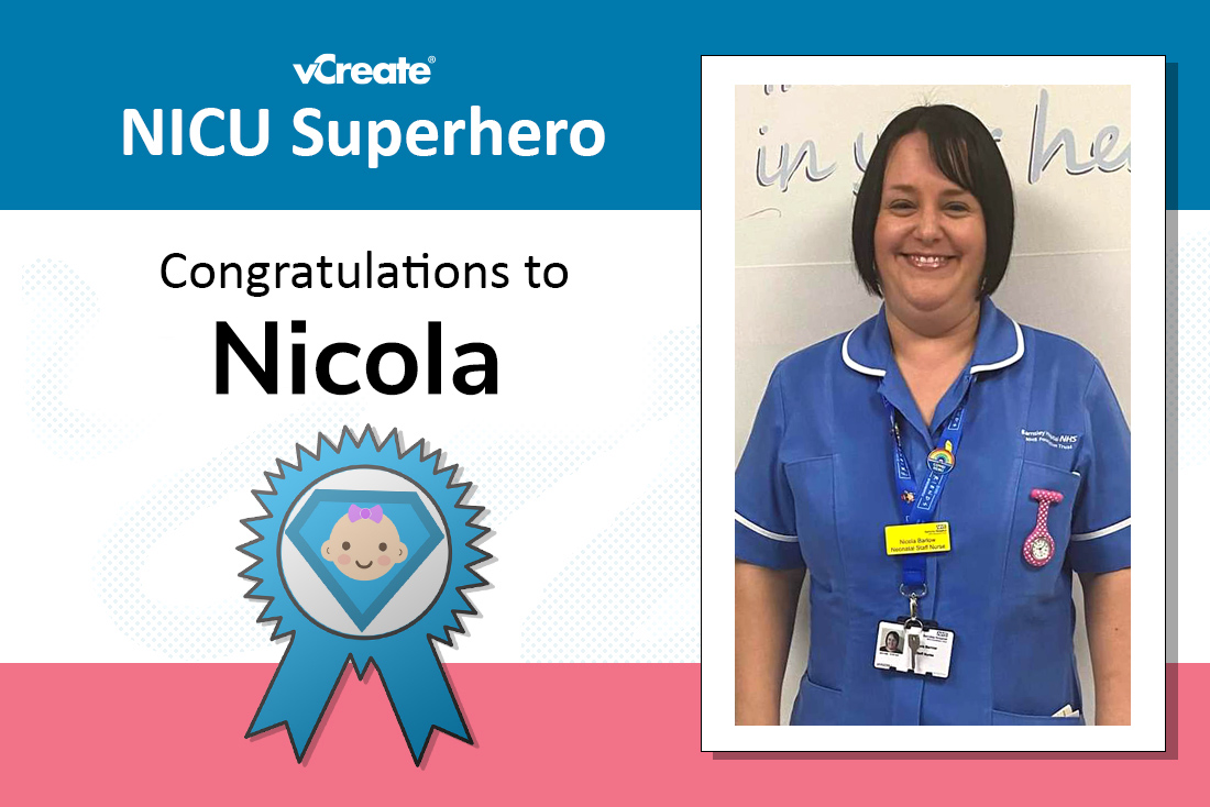 Nicola from Barnsley Hospital is Sharon's NICU Superhero! 