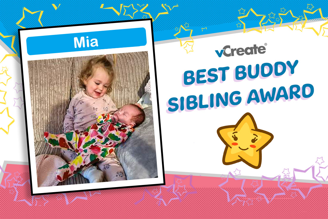 Our super sibling this week is Mia!