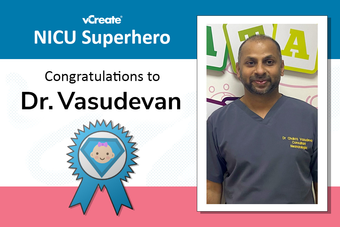 Dr.Vasudevan from Bradford Royal Infirmary is Rebecca's NICU Superhero!