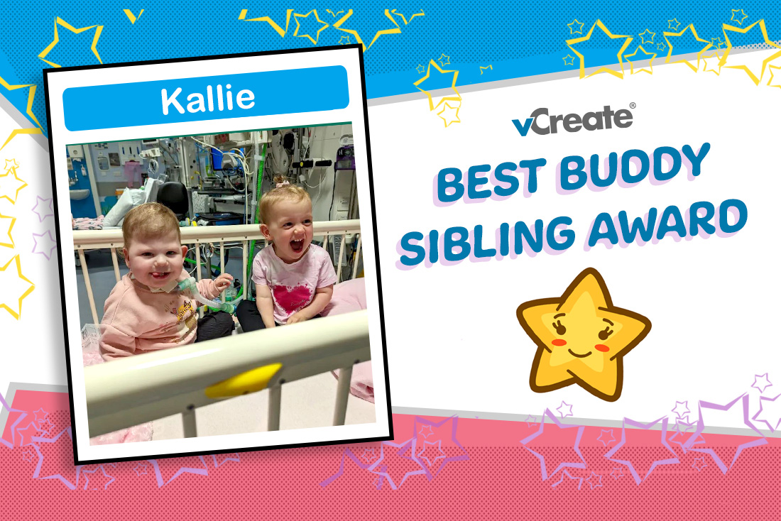 Twin sister, Kallie, is receiving our Best Buddy Sibling Award!