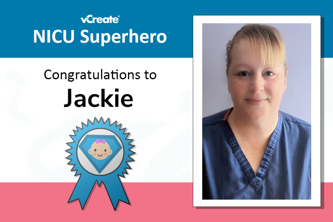Charlotte's NICU Superhero is Jackie from Royal Preston Hospital!