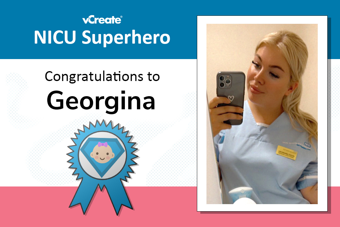 Georgina from Sunderland Royal Hospital is a NICU Superhero!