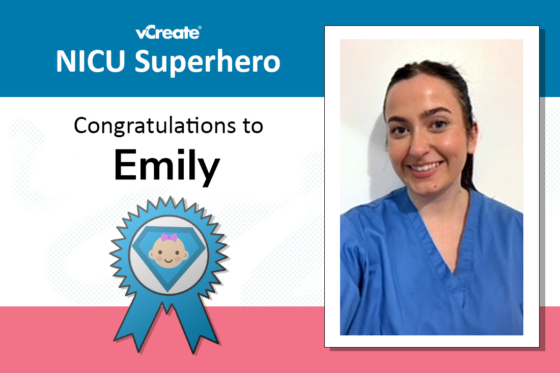 Emily from West Cumberland Hospital is Linsey's NICU Superhero!