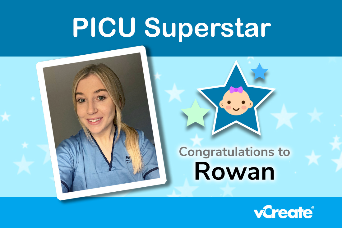 Rowan from Glasgow's Royal Hospital for Children is a PICU Superstar!