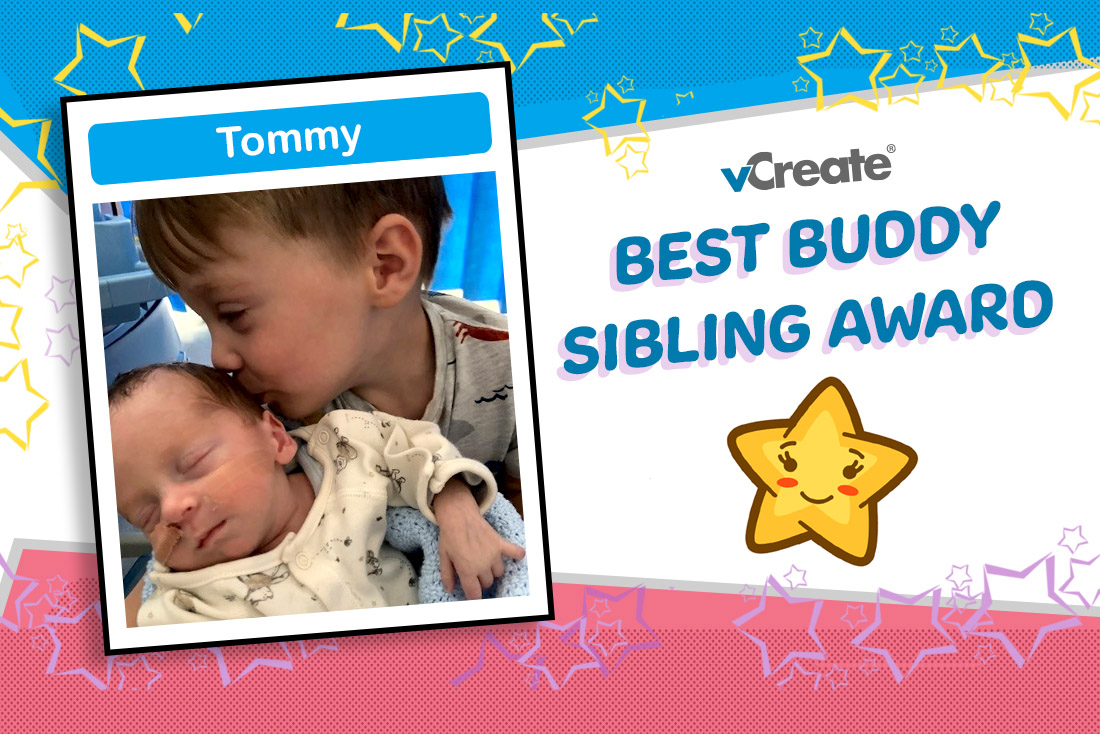 Tommy is the amazing big brother receiving our award this week!