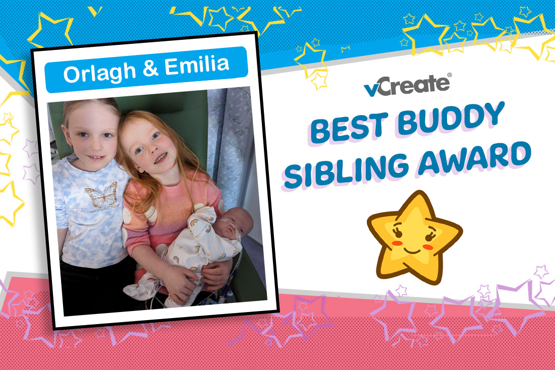 Super sisters, Orlagh and Emilia, are receiving our Best Buddy Sibling Award! Super sisters, Orlagh and Emilia, are receiving our Best Buddy Sibling Award!