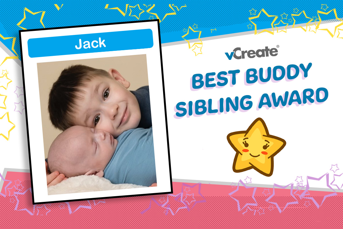 Karen's son, Jack, is receiving our Best Buddy Sibling Award!