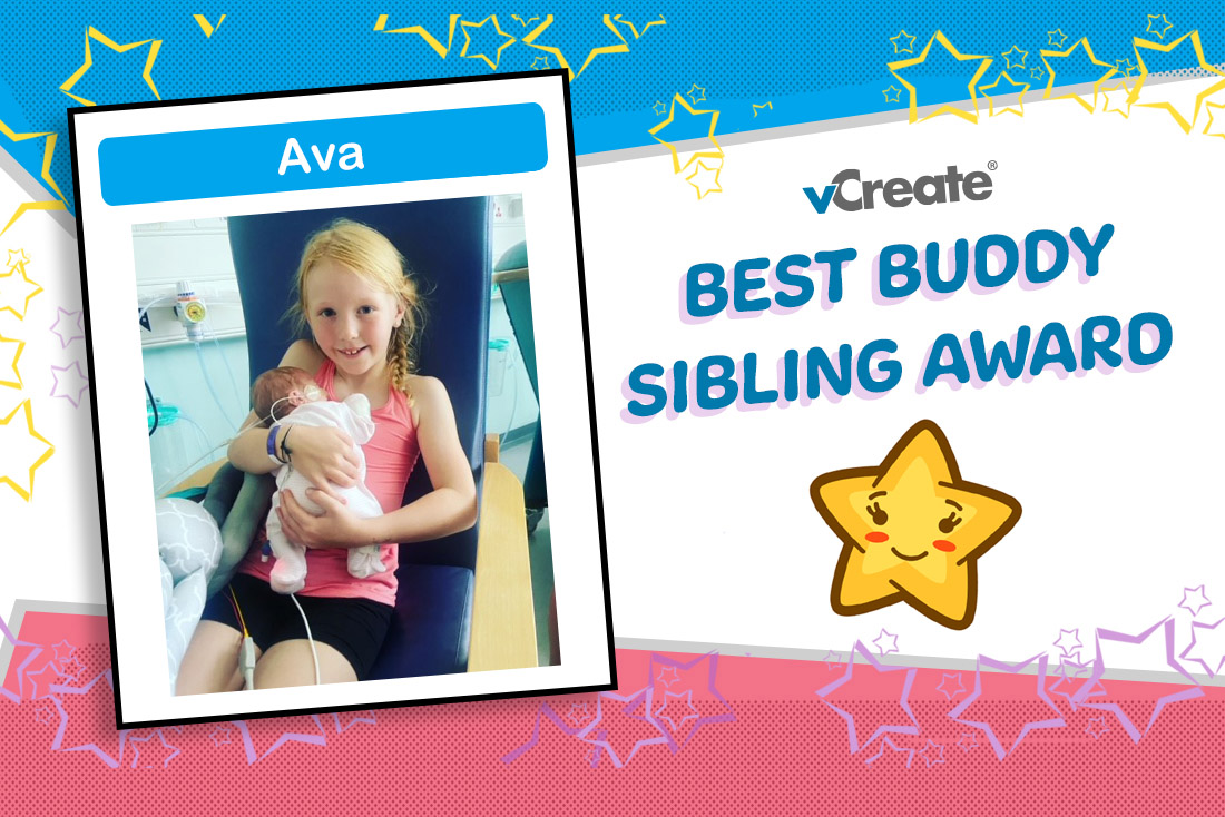 Ava is the recipient of our Best Buddy Sibling Award this week!