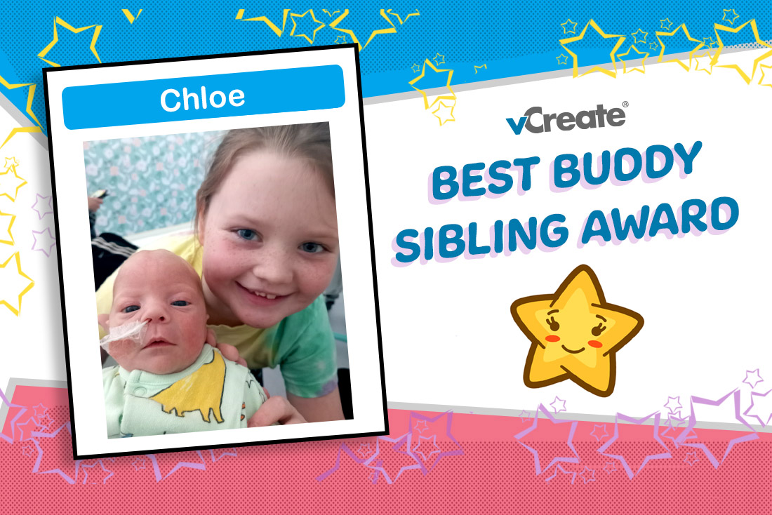 Stacey's daughter, Chloe, is a super sister! 