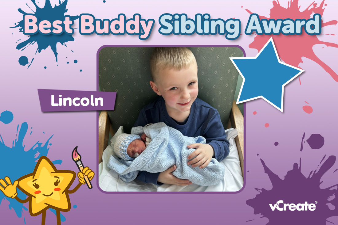 Ashleigh has nominated Lincoln for our Best Buddy Sibling Award!