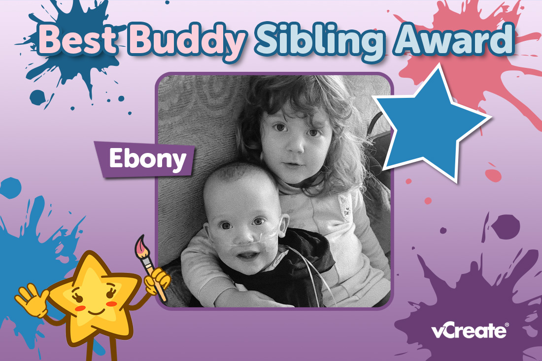 Ebony is a super sister! Ebony is a super sister!