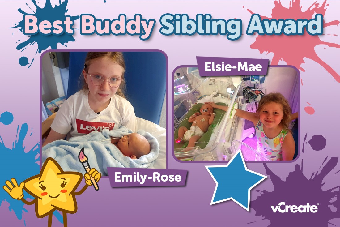 Emily-Rose and Elsie-Mae are wonderful big sisters!