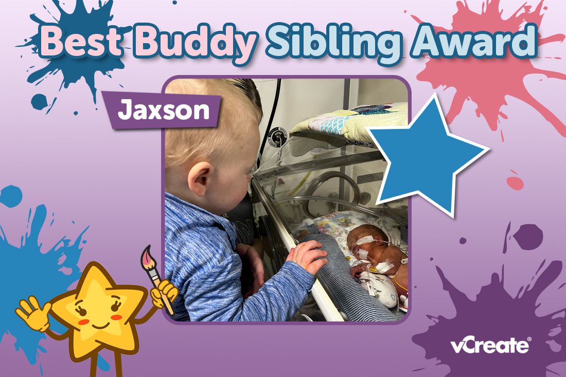 Jaxson is a brilliant big brother! Jaxson is a brilliant big brother!